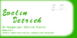 evelin detrich business card